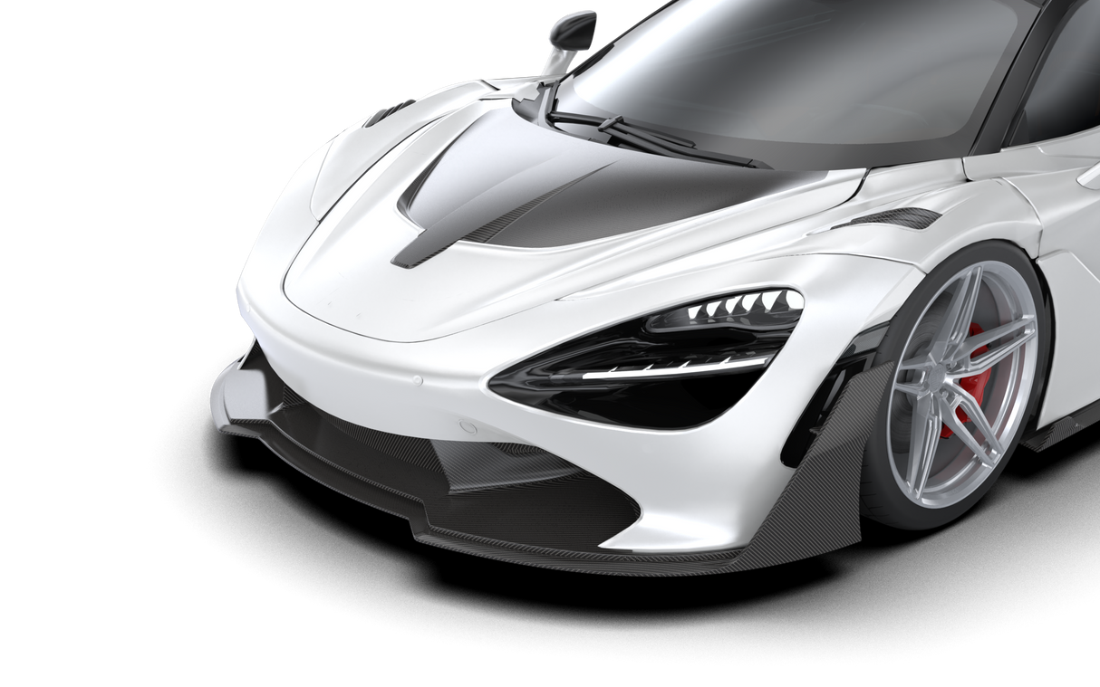 1016 Industries McLaren 720S / 750S V2 Front Aero Lip with Uprights