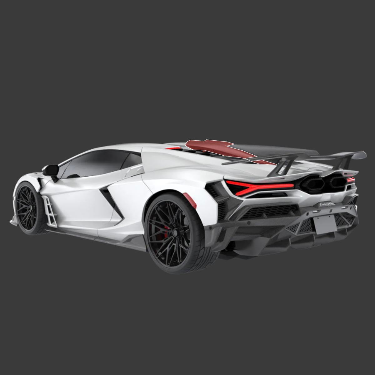 1016 Industries Lamborghini Revuelto Roof Scoop