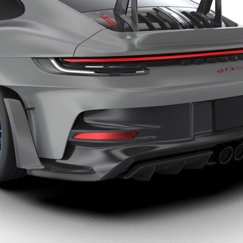 1016 Industries Porsche 992 GT3RS Diffuser with Uprights