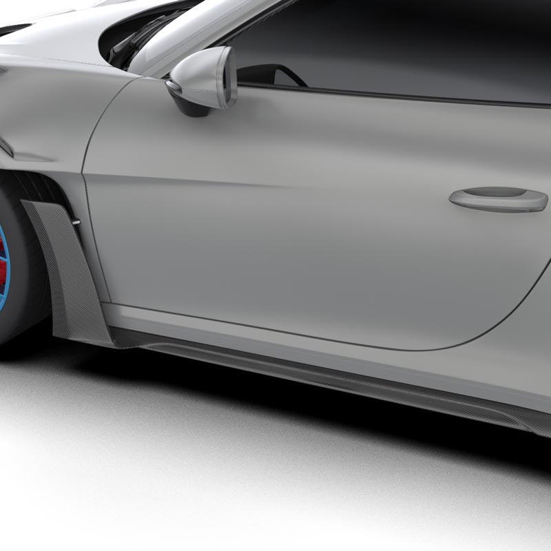 1016 Industries Porsche 992 GT3RS Side Skirts with Uprights