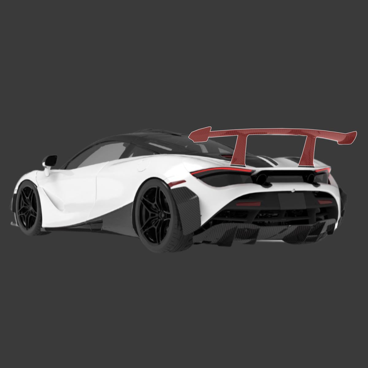 1016 Industries McLaren 720S Fixed Rear Wing