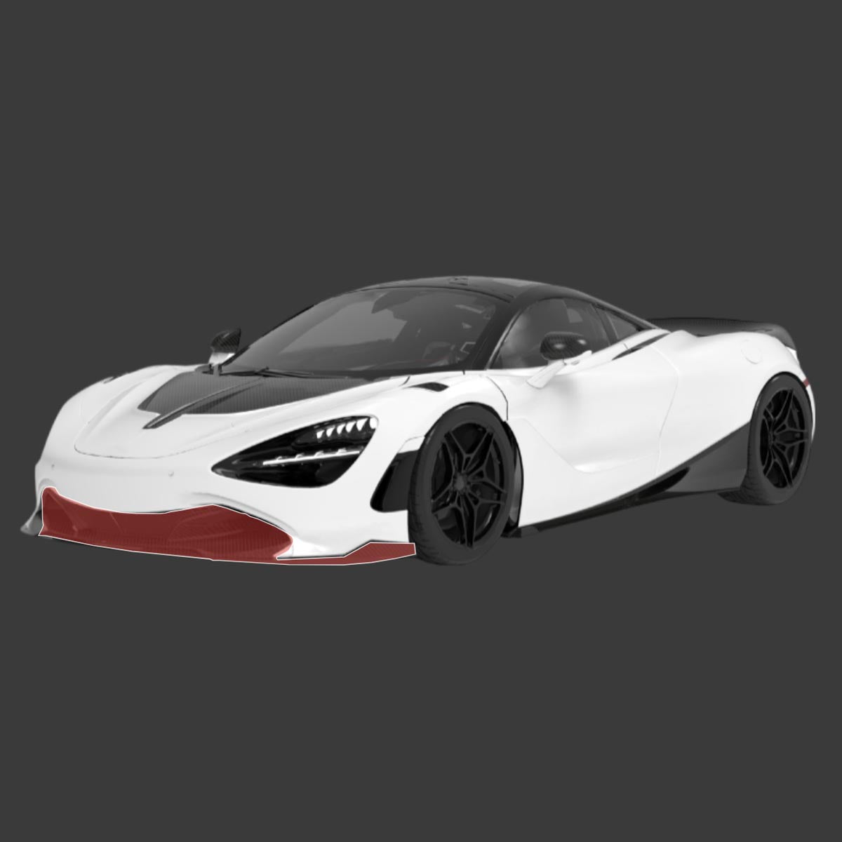 1016 Industries McLaren 720S Front Aero Lip (includes lower lip)