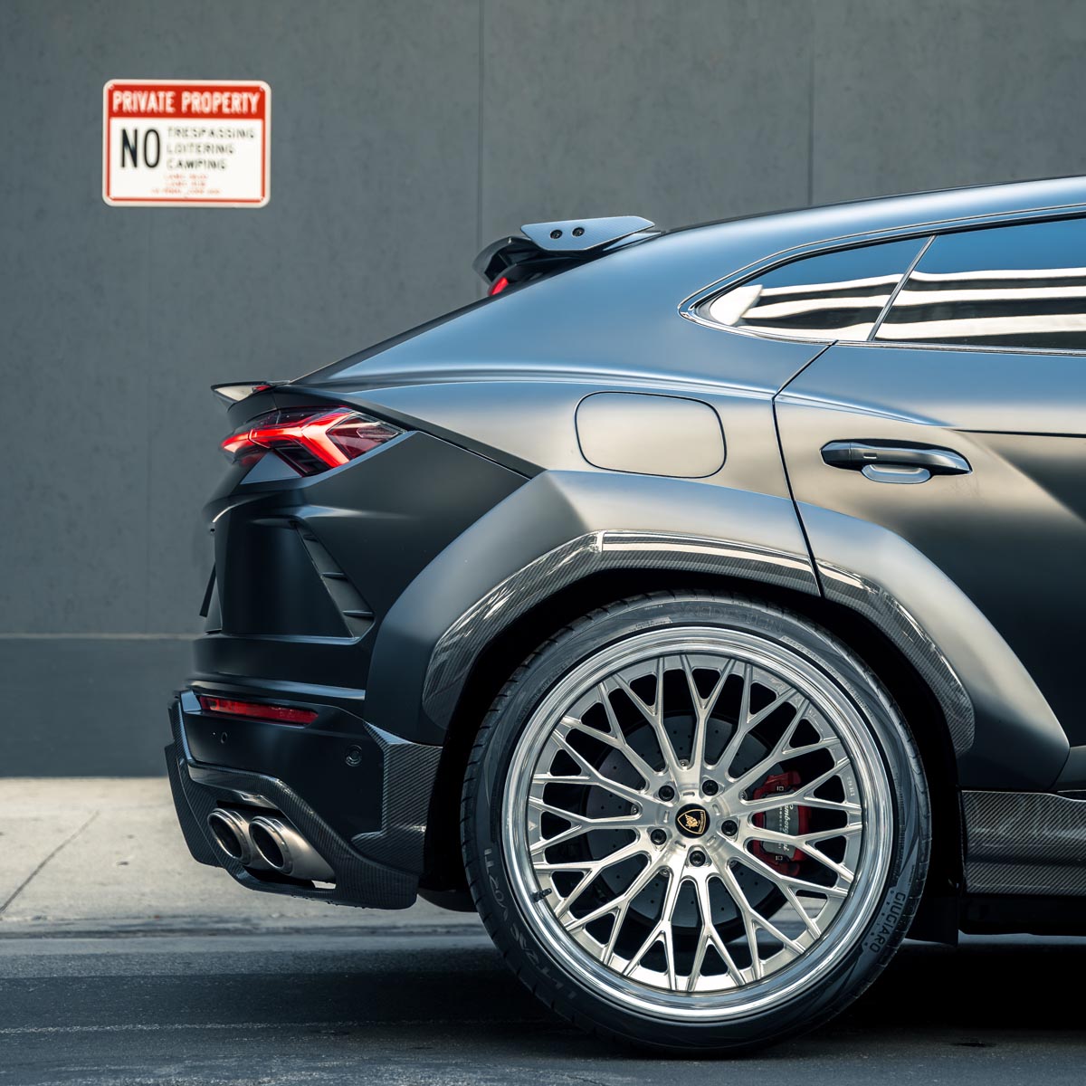 1016 Industries Lamborghini Urus Roof Spoiler Wing Tip Extensions