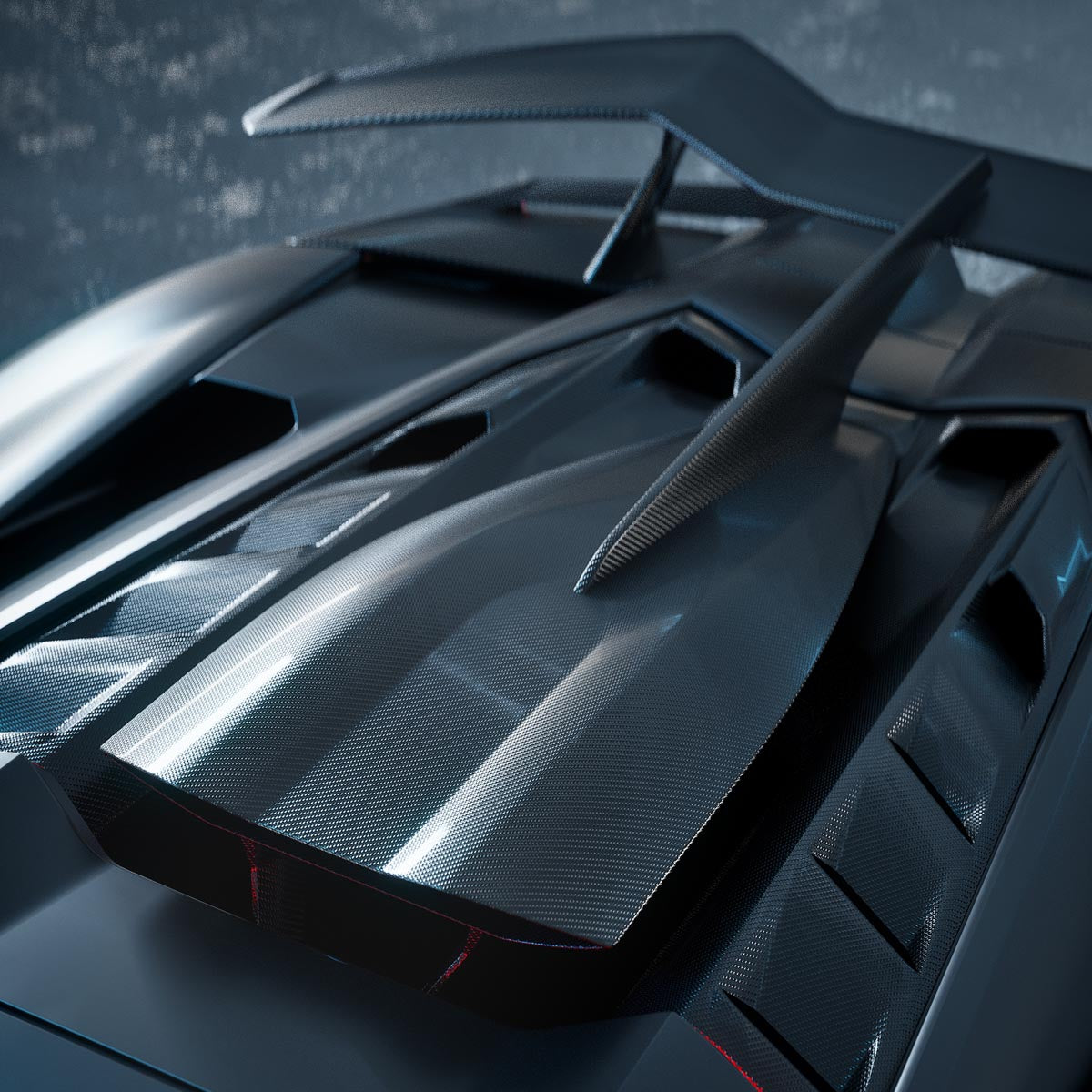 1016 Industries Lamborghini Revuelto Roof Scoop Fin