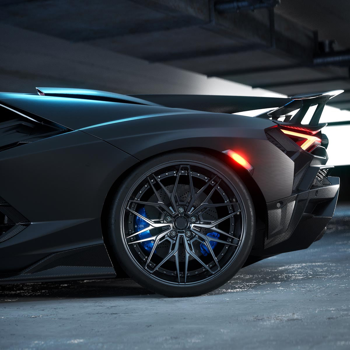 1016 Industries Lamborghini Revuelto Fixed Race Spoiler (W/ Base & EDM)