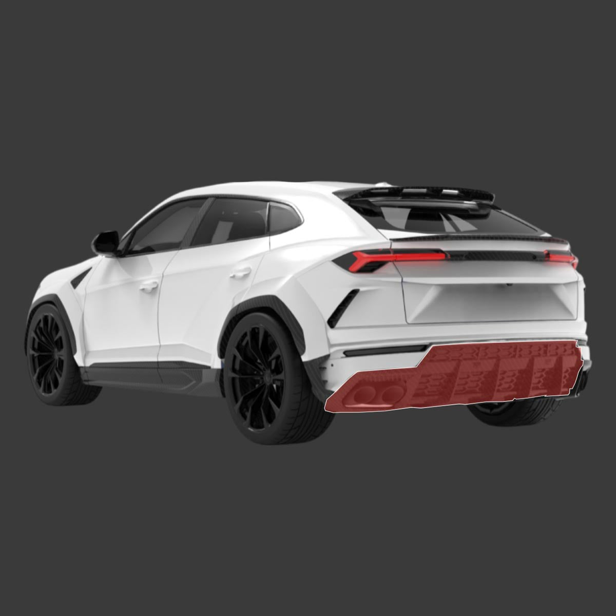 1016 Industries Lamborghini Urus Rear Diffuser (Trailer Package)
