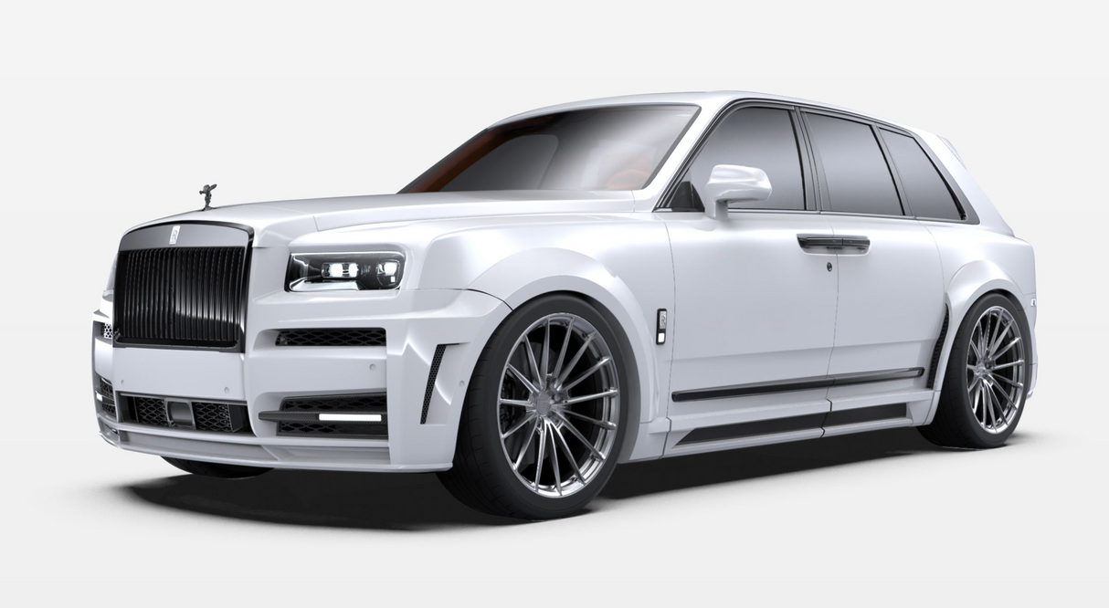 1016 Industries Rolls Royce Cullinan V3-Twill Carbon Upgrade Kit Includes: Black Badge V3 DRL Surrounds, Radar Surrounds, Trunk Spoiler, Rear Diffuser Caps, Side Skirt Caps
