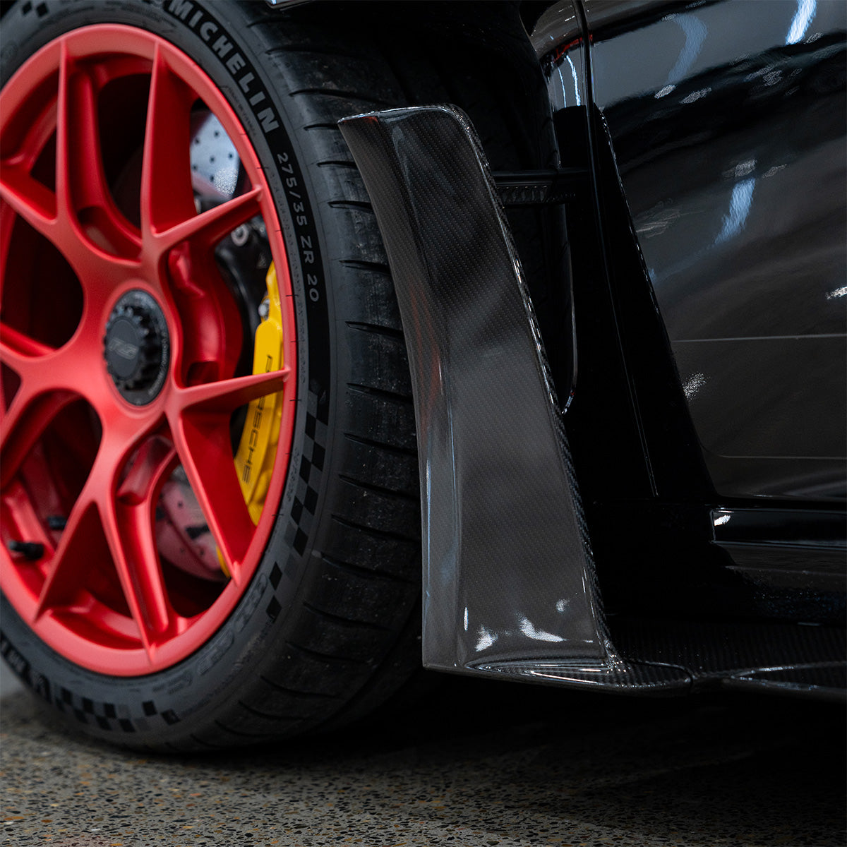 1016 Industries Porsche 992 GT3RS Side Skirts with Uprights