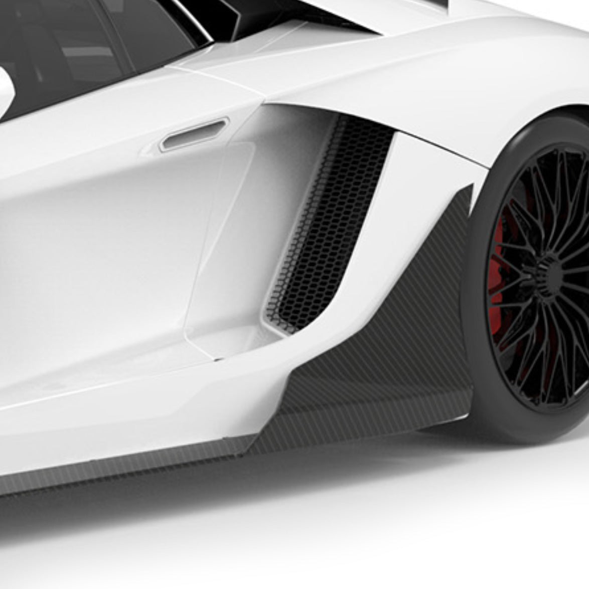 1016 Industries Lamborghini Aventador S LP740 Upper Side Skirt Blade