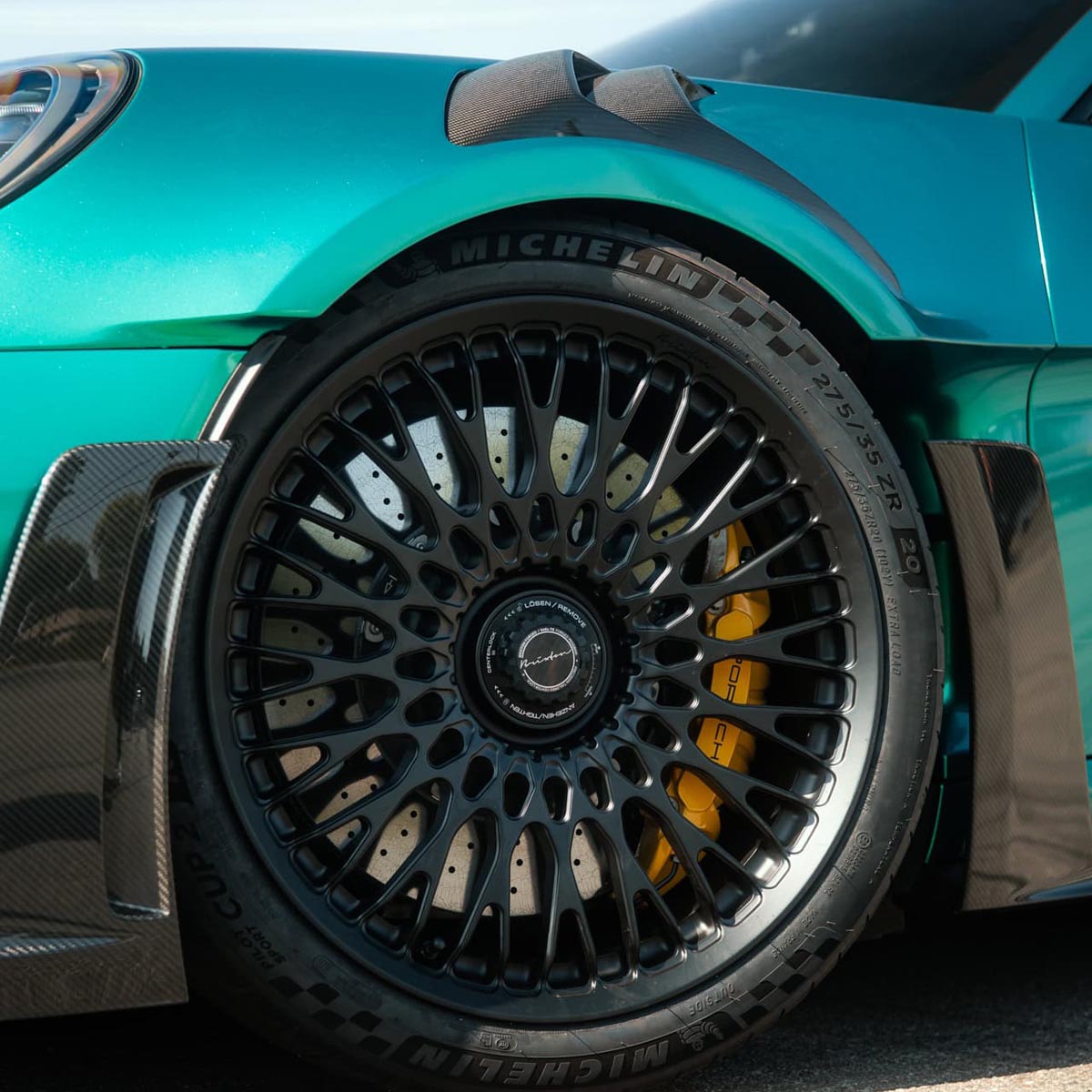 1016 Industries Porsche 992 GT3RS Side Skirts with Uprights