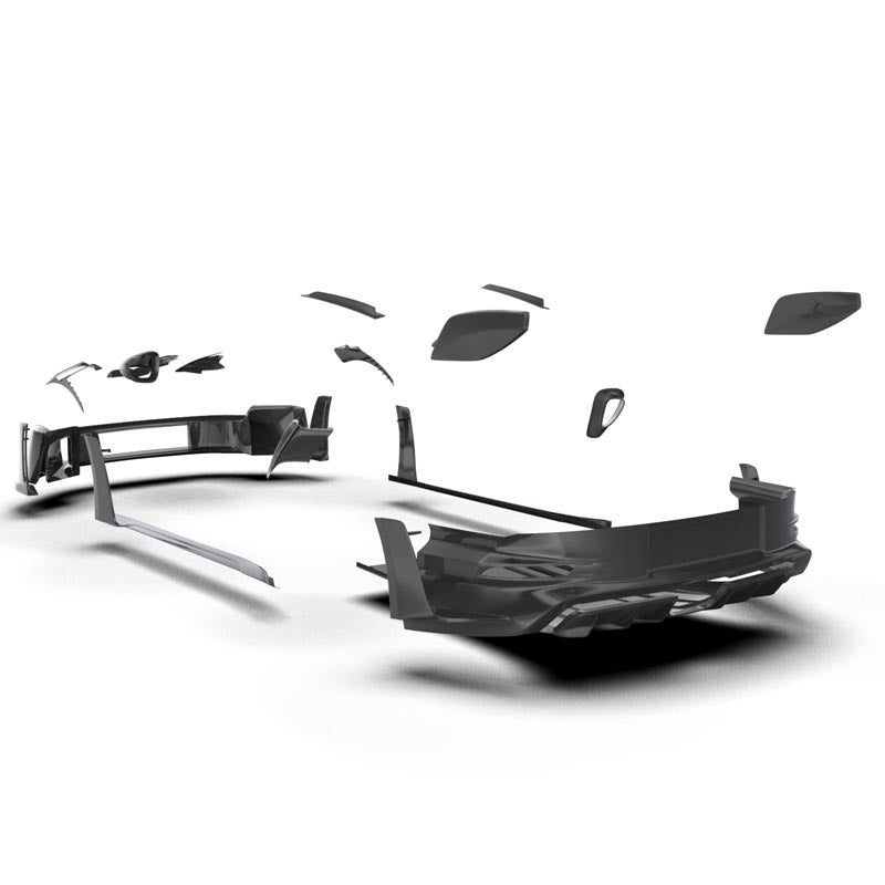 1016 Industries Porsche 992 GT3RS Diffuser with Uprights