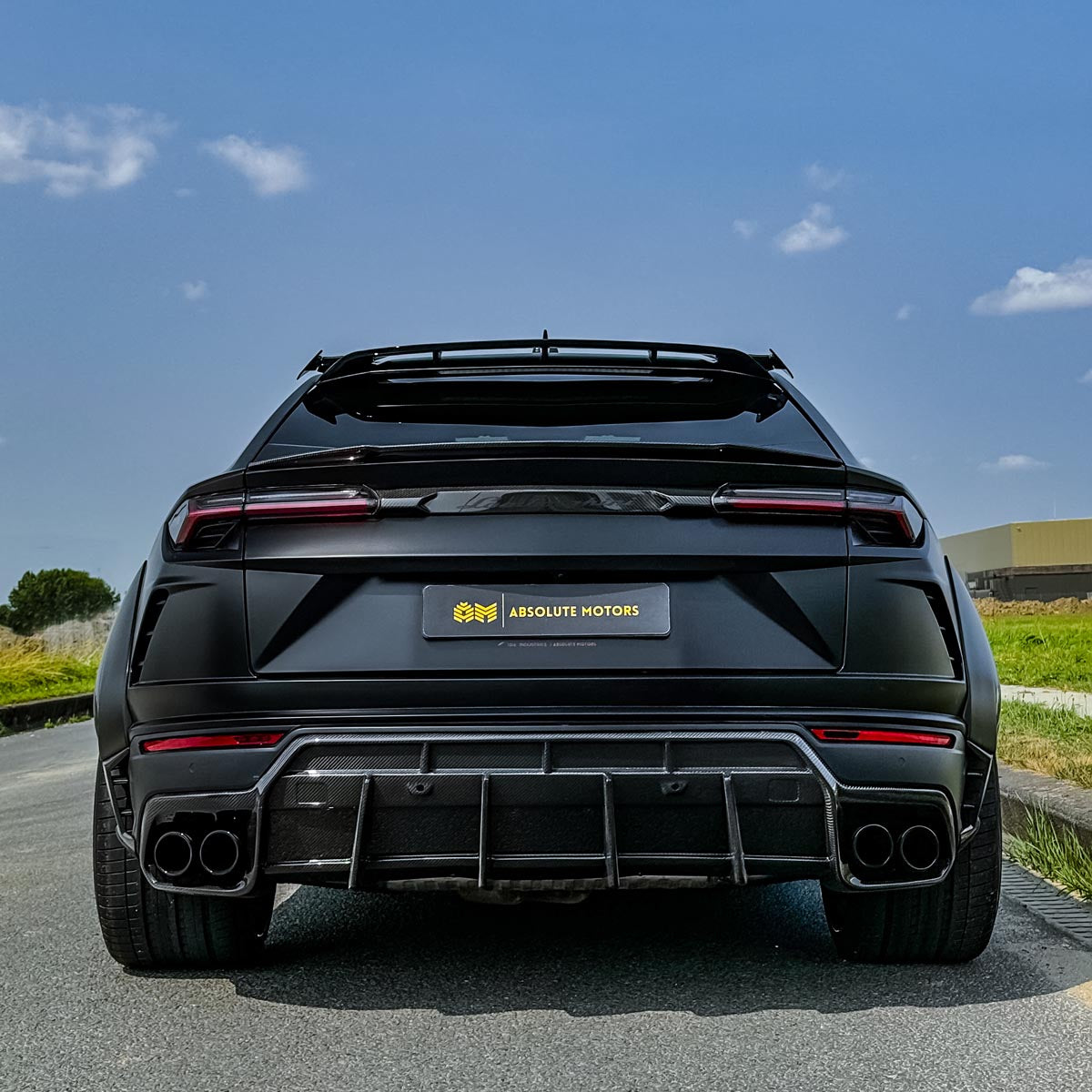 1016 Industries Lamborghini Urus Roof Spoiler Wing Tip Extensions